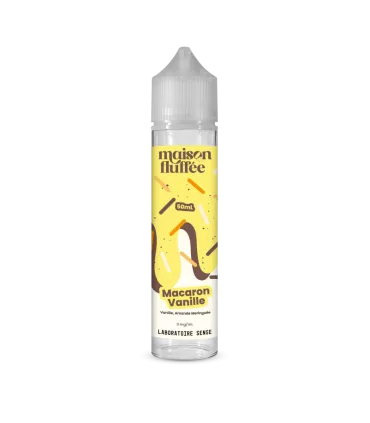 MACARON VANILLE 50 mL - E-liquide gourmand Maison Fluffée 50/50