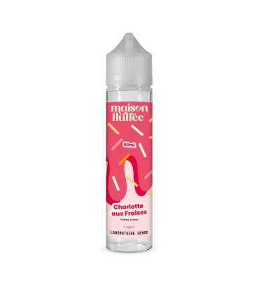 CHARLOTTE AUX FRAISES 50 mL - E-liquide gourmand Maison Fluffée 50/50