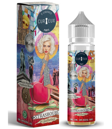 Strasbourg et Paillettes 50 ml - Raisin Blanc, Framboise Bleue