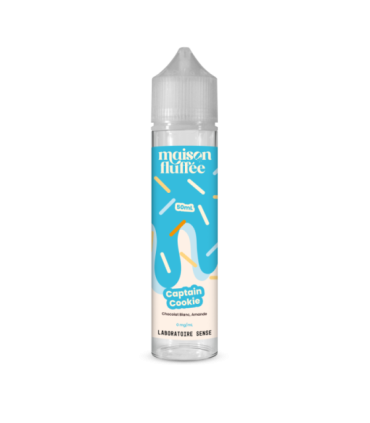 CAPTAIN COOKIE 50 mL - E-liquide gourmand Maison Fluffée 50/50