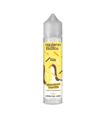 MACARON VANILLE 50 mL - E-liquide gourmand Maison Fluffée 50/50