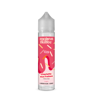 CHARLOTTE AUX FRAISES 50 mL - E-liquide gourmand Maison Fluffée 50/50