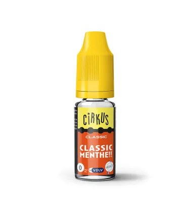 E-LIQUIDE CIRKUS 10 ML CLASSIC MENTHE - E-liquide Cirkus 10ml pour cigarette électronique