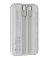 POWERBANK MINI - DEVIA - 10000 MAH - 22,5 W - 2 CÂBLES INTÉGRÉS