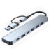 ADAPTATEUR 7 EN 1 TYPE C USB 3.0 USB 2.0 USB C