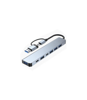ADAPTATEUR 7 EN 1 TYPE C USB 3.0 USB 2.0 USB C