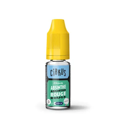 E-LIQUIDE CIRKUS 10 ML ABSINTHE ROUGE - E-liquide Cirkus 10ml pour cigarette électronique