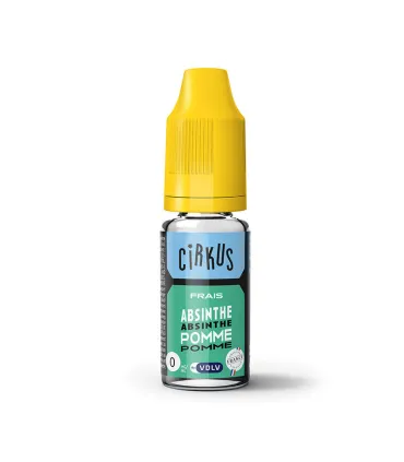 E-LIQUIDE CIRKUS 10 ML ABSINTHE POMME - E-liquide Cirkus 10ml pour cigarette électronique