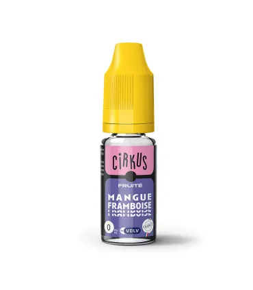E-LIQUIDE CIRKUS 10 ML MANGUE FRAMBOISE - E-liquide Cirkus 10ml pour cigarette électronique