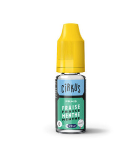 E-LIQUIDE CIRKUS 10 ML FRAISE MENTHE - E-liquide Cirkus 10ml pour cigarette électronique