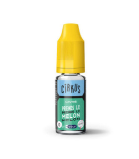 E-LIQUIDE CIRKUS 10 ML PRENDS LE MELON - 10ML - E-liquide Cirkus 10ml pour cigarette électronique