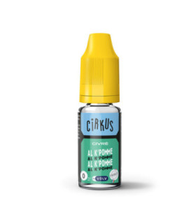 E-LIQUIDE CIRKUS 10 ML AL K'POMME - 10ML - E-liquide Cirkus 10ml pour cigarette électronique