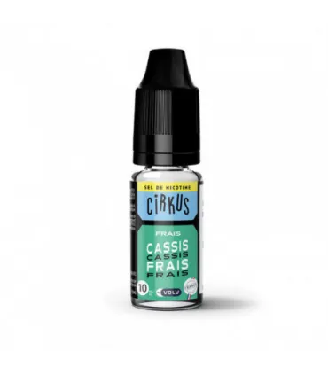 E-LIQUIDE 10 ML SDN CIRKUS CASSIS FRAIS - SEL DE NICOTINE - E-liquide sel de nicotine Cirkus 10ml