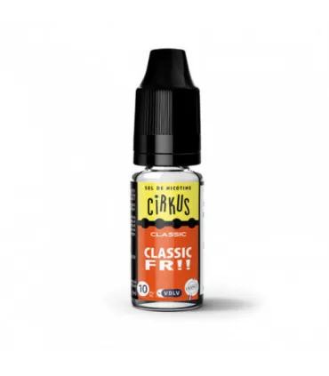 E-LIQUIDE 10 ML SDN CIRKUS CLASSIC FR - SEL DE NICOTINE - E-liquide sel de nicotine Cirkus 10ml