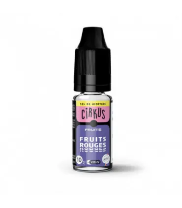 E-LIQUIDE 10 ML SDN CIRKUS FRUITS ROUGES - SEL DE NICOTINE - E-liquide sel de nicotine Cirkus 10ml
