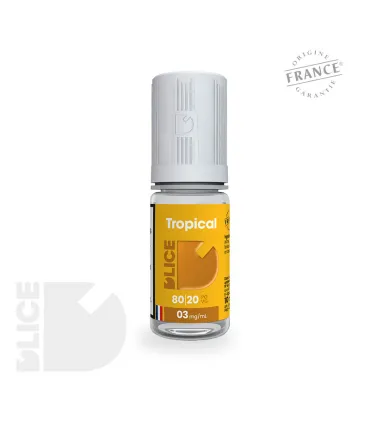 E-liquide Tropical de D'LICE - Cocktail Exotique de Mangue, Ananas, Passion, Banane et Coco - Dépaysement Garanti