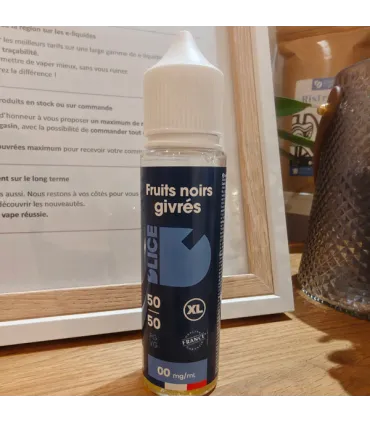 Fruits noirs givrés 50 ml - D'LICE XL | E-liquide fruits noirs givrés