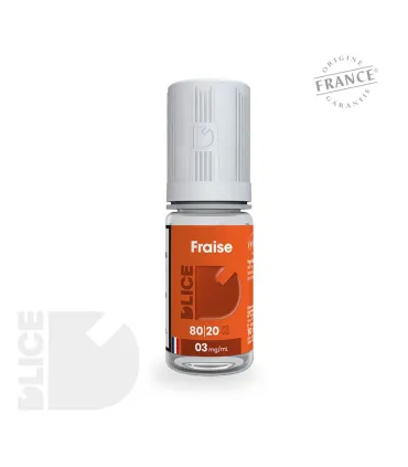 E-liquide Fraise de D'LICE - Délicatesse du Fruit du Printemps - Vapeur Rafraîchissante et Fruitée