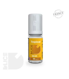 E-liquide Tropical de D'LICE - Cocktail Exotique de Mangue, Ananas, Passion, Banane et Coco - Dépaysement Garanti
