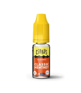 E-LIQUIDE CIRKUS 10 ML CLASSIC MENTHE - E-liquide Cirkus 10ml pour cigarette électronique