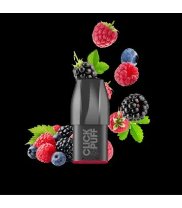 Cartouche Framboise Myrtille Click & Puff X‑Bar – 2 ml