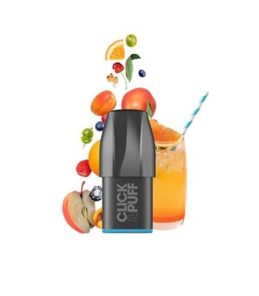 Cartouche Tropical Punch Click & Puff X‑Bar – 2 ml