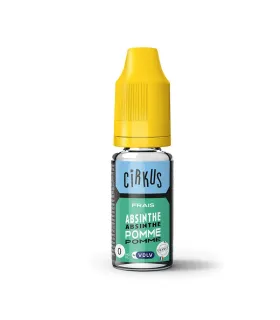 E-LIQUIDE CIRKUS 10 ML ABSINTHE POMME - E-liquide Cirkus 10ml pour cigarette électronique