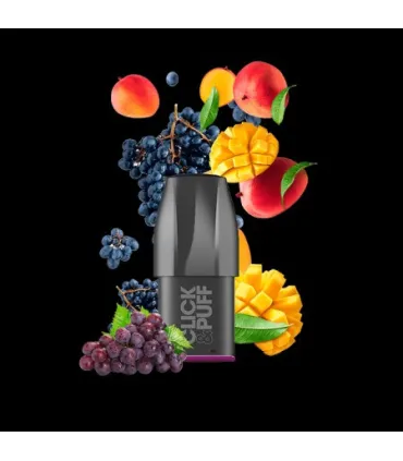 Cartouche Mangue Raisin Click & Puff X‑Bar – 2 ml