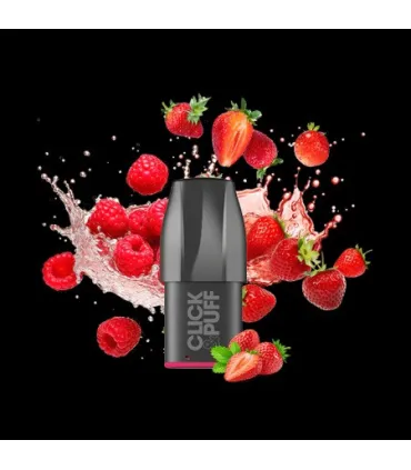 Cartouche Fraise Framboise Click & Puff X‑Bar – 2 ml