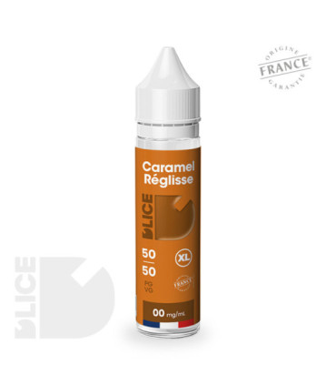 E-liquide CARAMEL REGLISSE 50 ML-D'LICE XL - Une Tentation Gourmande à Déguster en Grosse Portion