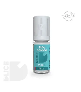 E-liquide Piña Colada de D'LICE - Mélange Tropical d'Ananas, Coco, Rhum et Vanille - Escapade Exotique Instantanée!