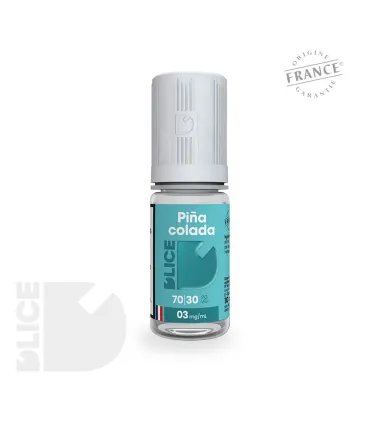 E-liquide Piña Colada de D'LICE - Mélange Tropical d'Ananas, Coco, Rhum et Vanille - Escapade Exotique Instantanée!