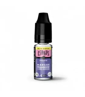 E-LIQUIDE 10 ML SDN CIRKUS MANGUE FRAMBOISE - SEL DE NICOTINE - E-liquide sel de nicotine Cirkus 10ml