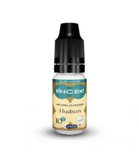 E-LIQUIDE 10 ML SDN VINCENT CLASSIQUE HUDSON - SEL DE NICOTINE - E-liquide sel de nicotine VINCENT 10ml