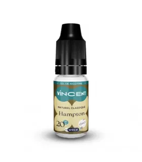 E-LIQUIDE 10 ML SDN VINCENT CLASSIQUE HAMPTON - SEL DE NICOTINE - E-liquide sel de nicotine VINCENT 10ml