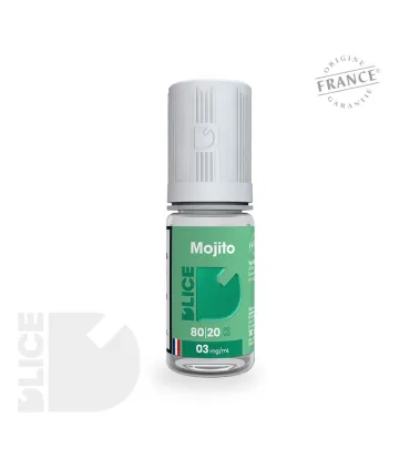 E-liquide Mojito de D'LICE - Menthe Fraîche, Citron Vert et Rhum Enivrant - Cocktail Emblématique en Vape