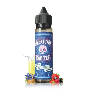E-liquide LIMONADE FRUITS ROUGES BLEUETS 50ml - Mexican Cartel | Evapsaveurs