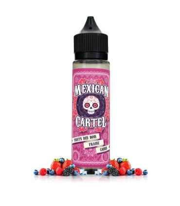 E-liquide FRUITS DES BOIS FRAISE CASSIS 50ml - Mexican Cartel | Evapsaveurs