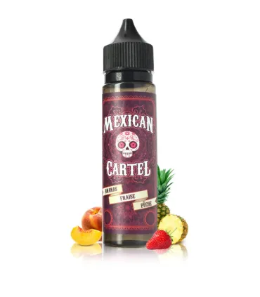 E-liquide ANANAS FRAISE PÊCHE 50ml - Mexican Cartel | Evapsaveurs