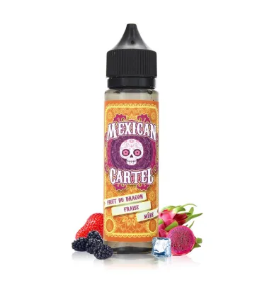 E-liquide FRUIT DU DRAGON FRAISE MÛRE 50ml - Mexican Cartel | Evapsaveurs