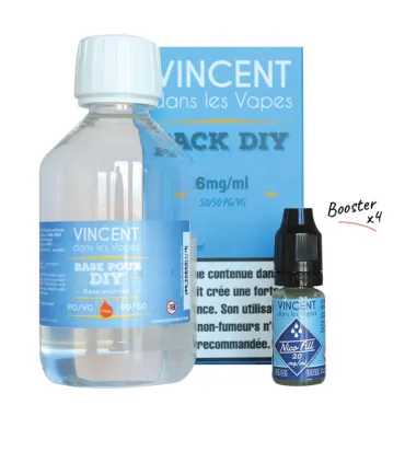 Pack DIY VDLV 210ml 3mg – Base + Boosters 50/50