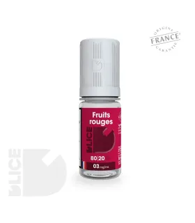 E-liquide Fruits Rouges de D'LICE - Cocktail Gourmand de Fraise, Framboise, Cerise, Groseille et Cassis - Vapeur Enivrante à Sav