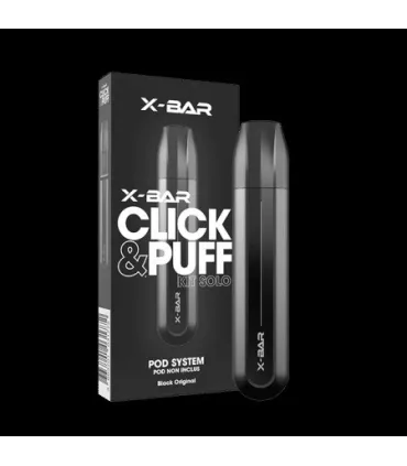 Batterie X‑Bar Click & Puff Black Original 500 mAh