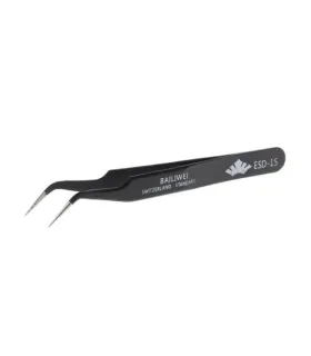 Pince de précision coudée ESD‑15 – Grip millimétré