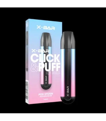 Batterie X‑Bar Click & Puff Sunset 500 mAh