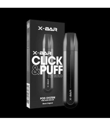 Batterie X‑Bar Click & Puff Black Original 500 mAh
