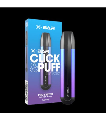 Batterie X‑Bar Click & Puff Purple Sky 500 mAh