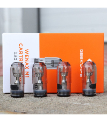 Cartouches Wenax M1 V2 Geekvape – 2 ml, vape MTL, remplissage latéral