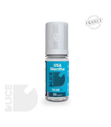 E-liquide USA Menthe de D'LICE - Fusion Audacieuse entre Classic Blond et Fraîcheur de la Menthe - Alternative Parfaite à la Cig