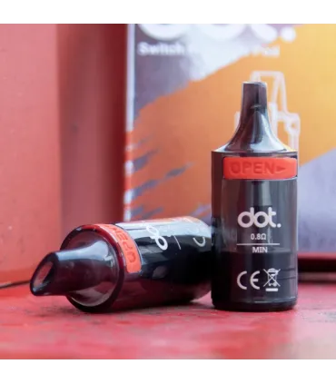 Cartouches dotSwitch 1 ohm Dotmod 3 ml – Pod MTL side-fill, résistance intégrée